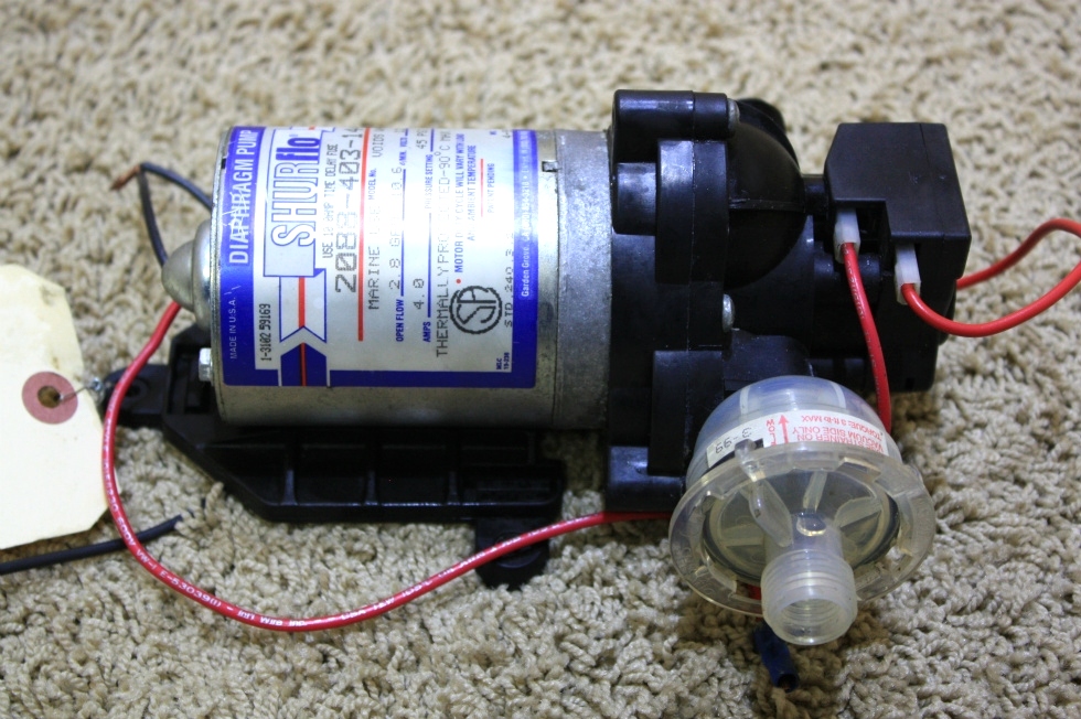 RV Components USED SHURFLO WATER PUMP 2088403144 FOR