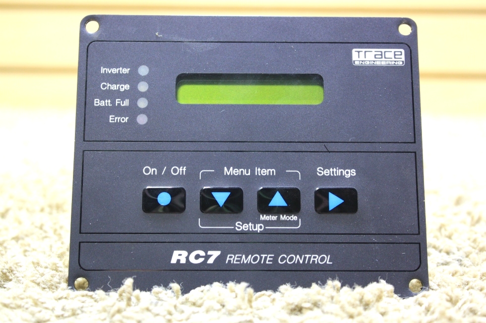 RV Components USED RV TRACE ENGINEERING RC7 REMOTE MOTORHOME PARTS FOR Xantrex Rc7 Remote Control For Sale