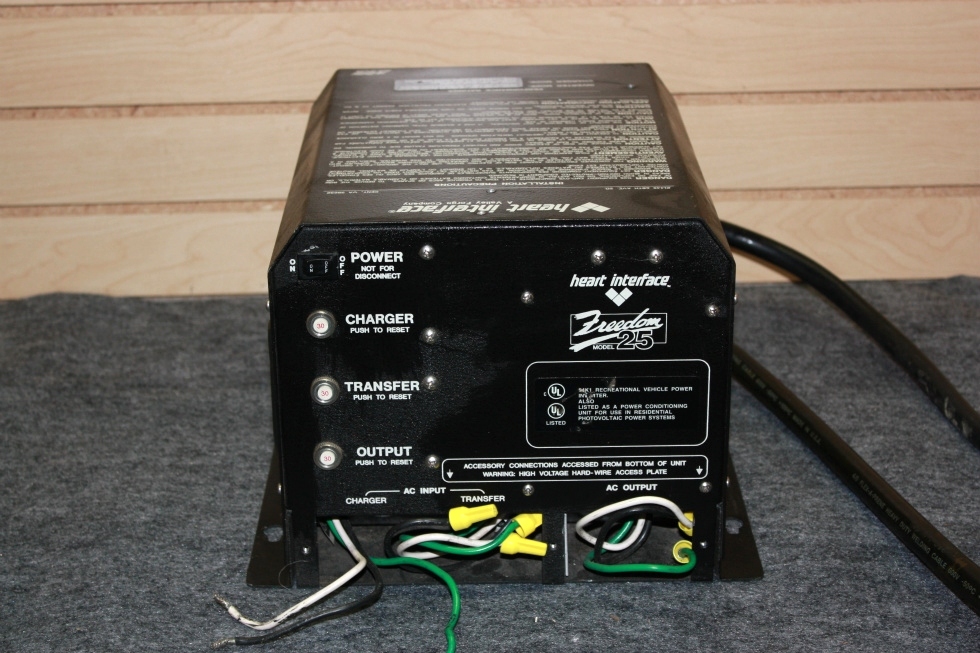 RV Components USED HEART INTERFACE FREEDOM 25 RV INVERTER/CHARGER FOR