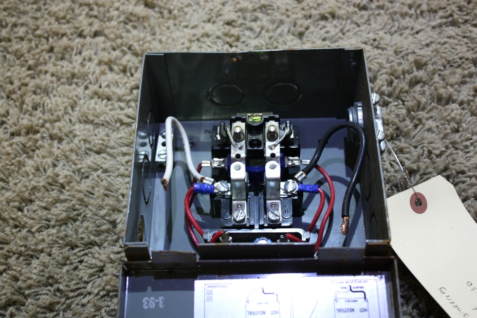 RV Components USED RV POWER SWITCH AUTOMATIC TRANSFER SWITCH TS 30 FOR