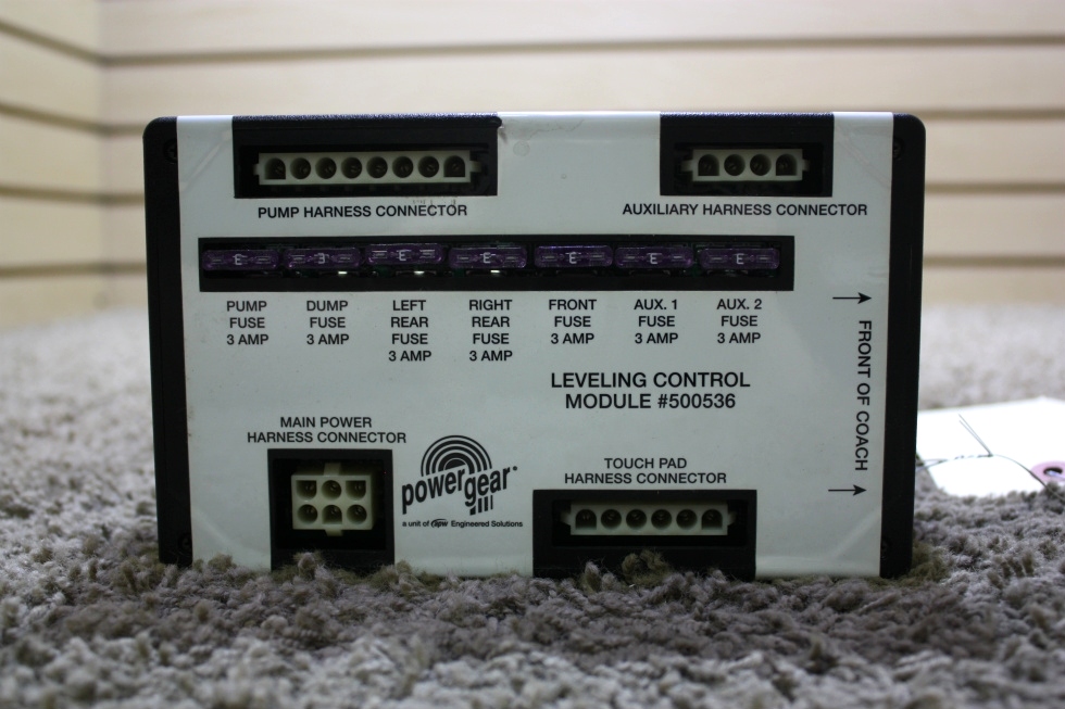 RV Components USED MOTORHOME POWER GEAR LEVELING CONTROL MODULE 500536