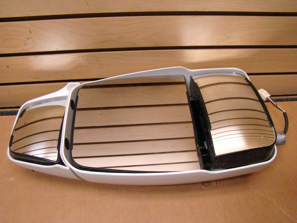 RV Accessories USED RV/MOTORHOME VELVAC WHITE TRIPLE GLASS MIRROR HEAD