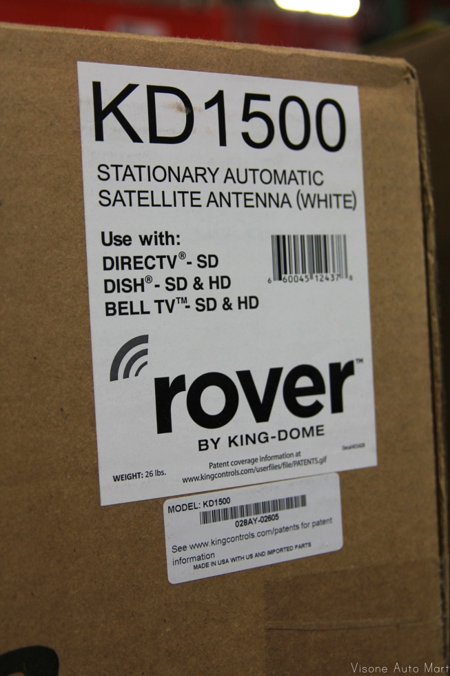 RV Accessories NEW RV/MOTORHOME KING DOME SATELLITE SYSTEM STATIONARY AUTOMATIC TV ANTENNA MODEL